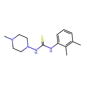 1-(2,3-dimethylphenyl)-3-(4-methylpiperazin-1-yl)thiourea structure