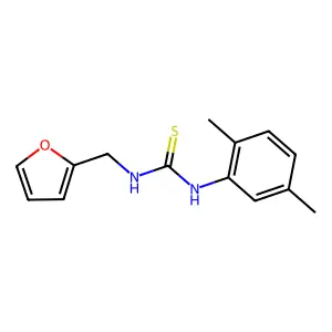 1-(2,5-dimethylphenyl)-3-(furan-2-ylmethyl)thiourea structure