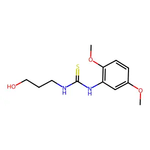 1-(2,5-dimethoxyphenyl)-3-(3-hydroxypropyl)thiourea structure