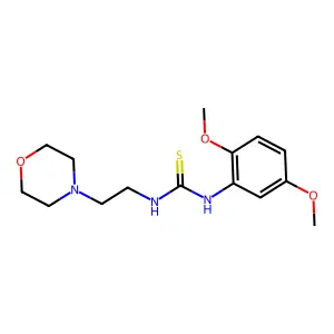 1-(2,5-dimethoxyphenyl)-3-(2-morpholin-4-ylethyl)thiourea structure