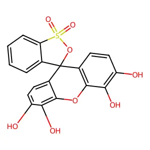 1,1-dioxospiro[2,1lambda6-benzoxathiole-3,9'-xanthene]-3',4',5',6'-tetrol structure