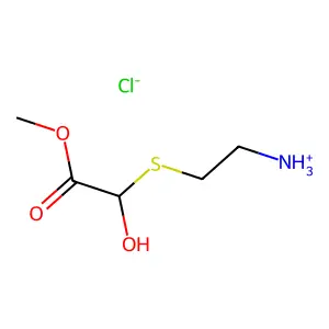 Methyl ((2-aminoethyl)thio)glycolate hydrochloride structure