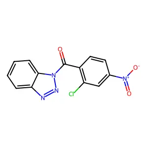 1-(2-chloro-4-nitrobenzoyl)-1H-1,2,3-benzotriazole structure