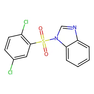 1-(2,5-dichlorophenyl)sulfonylbenzimidazole structure