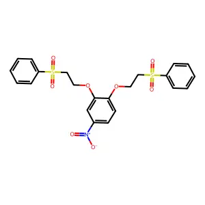 1,2-bis[2-(benzenesulfonyl)ethoxy]-4-nitrobenzene structure