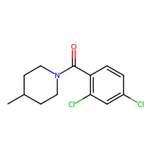 1-(2,4-dichlorobenzoyl)-4-methylpiperidine structure