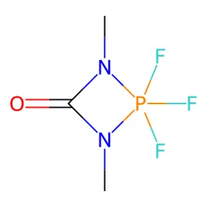 1,3,2-Diazaphosphetidin-4-one, 2,2,2-trifluoro-2,2-dihydro-1,3-dimethyl- structure