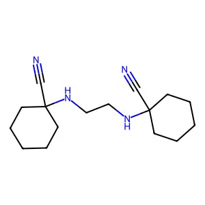 1-[2-[(1-cyanocyclohexyl)amino]ethylamino]cyclohexane-1-carbonitrile structure