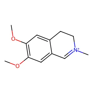Compound C12H16NO2+ structure