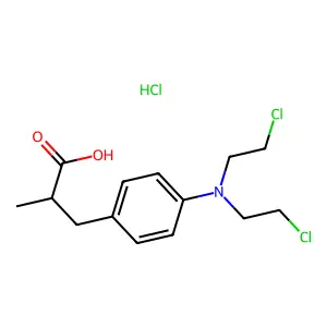 beta-p-N-Di(beta-chloroethyl)aminophenylbutyric acid hydrochloride structure