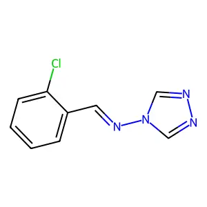 1-(2-chlorophenyl)-N-(1,2,4-triazol-4-yl)methanimine structure