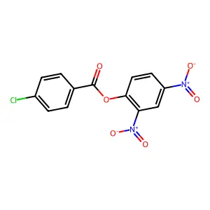 4-Chlorobenzoic acid 2,4-dinitrophenyl ester structure