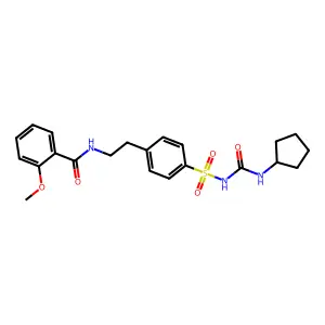 Glisentide structure