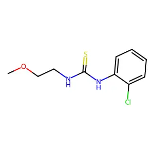1-(2-chlorophenyl)-3-(2-methoxyethyl)thiourea structure