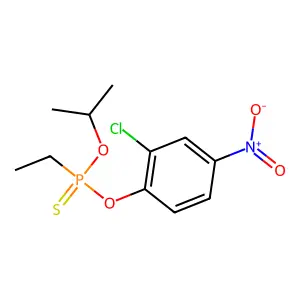 (2-chloro-4-nitrophenoxy)-ethyl-propan-2-yloxy-sulfanylidene-lambda5-phosphane structure