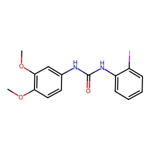 1-(3,4-dimethoxyphenyl)-3-(2-iodophenyl)urea structure