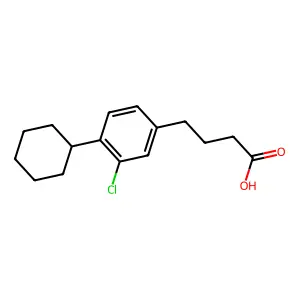 Compound C16H21ClO2 structure