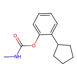 o-Cyclopentylphenyl methylcarbamate structure