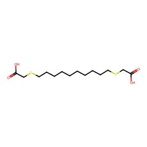1,10-Bis(carboxymethylthio)decane structure