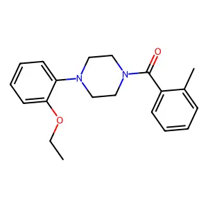 1-(2-ethoxyphenyl)-4-(2-methylbenzoyl)piperazine structure
