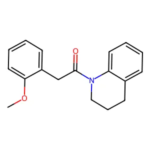 1-[(2-methoxyphenyl)acetyl]-1,2,3,4-tetrahydroquinoline structure