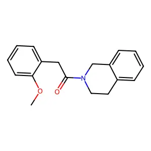 1-(3,4-dihydro-1H-isoquinolin-2-yl)-2-(2-methoxyphenyl)ethanone structure
