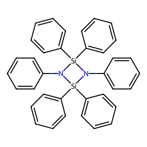 N,N-Diphenyltetraphenylcyclodisilazane structure