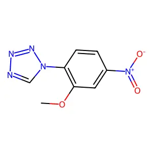 1-(2-methoxy-4-nitrophenyl)-1H-tetrazole structure