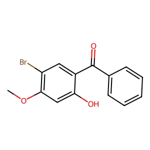 (5-bromo-2-hydroxy-4-methoxyphenyl)-phenylmethanone structure