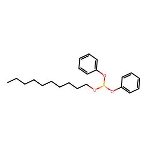 Decyl diphenyl phosphite structure