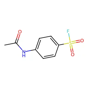 Benzenesulfonyl fluoride, 4-(acetylamino)- structure