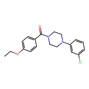 1-(3-Chlorophenyl)-4-(4-ethoxybenzoyl)piperazine structure