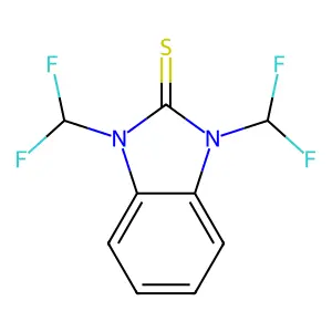 1,3-bis(difluoromethyl)benzimidazole-2-thione structure
