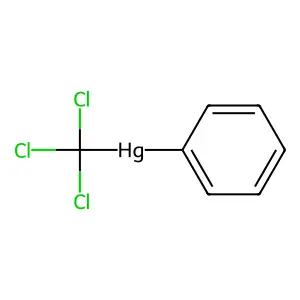 Phenyl(trichloromethyl)mercury structure