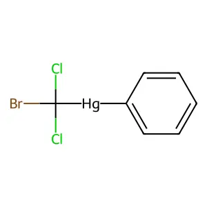 (Bromodichloromethyl)phenylmercury structure