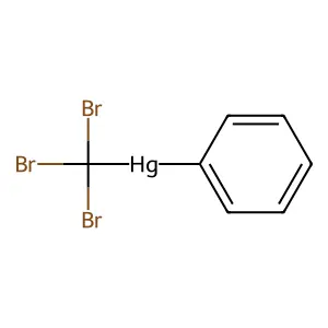 Phenyl(tribromomethyl)mercury structure
