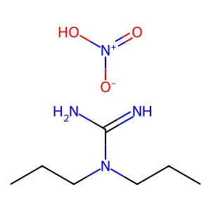 N,N-Dipropylguanidine nitrate structure