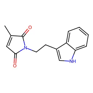 1-[2-(1H-indol-3-yl)ethyl]-3-methylpyrrole-2,5-dione structure