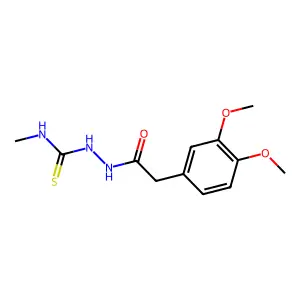 1-[[2-(3,4-dimethoxyphenyl)acetyl]amino]-3-methylthiourea structure