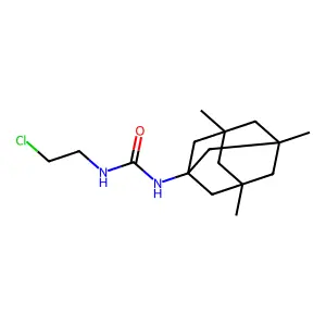 1-(2-chloroethyl)-3-(3,5,7-trimethyl-1-adamantyl)urea structure