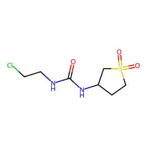 1-(2-chloroethyl)-3-(1,1-dioxothiolan-3-yl)urea structure