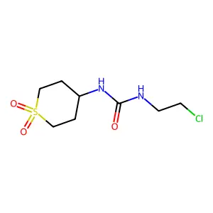 1-(2-chloroethyl)-3-(1,1-dioxothian-4-yl)urea structure