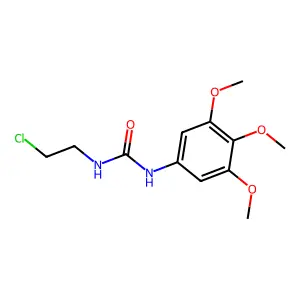 1-(2-chloroethyl)-3-(3,4,5-trimethoxyphenyl)urea structure