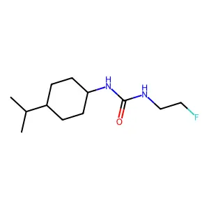 1-(2-fluoroethyl)-3-(4-propan-2-ylcyclohexyl)urea structure