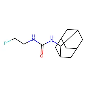 1-(2-adamantyl)-3-(2-fluoroethyl)urea structure