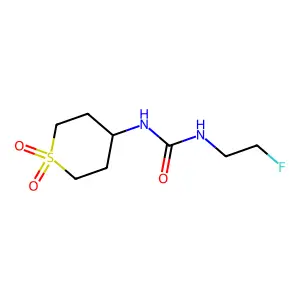 1-(1,1-dioxothian-4-yl)-3-(2-fluoroethyl)urea structure