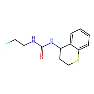 1-(3,4-dihydro-2H-thiochromen-4-yl)-3-(2-fluoroethyl)urea structure