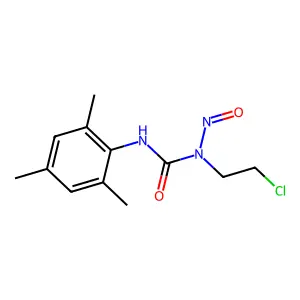 1-(2-chloroethyl)-1-nitroso-3-(2,4,6-trimethylphenyl)urea structure