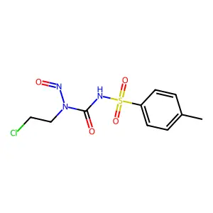 1-(2-chloroethyl)-3-(4-methylphenyl)sulfonyl-1-nitrosourea structure