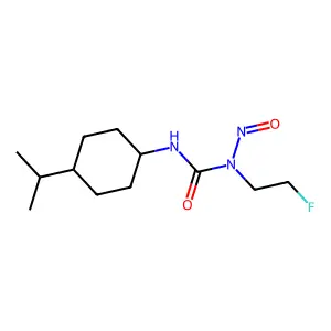 1-(2-fluoroethyl)-1-nitroso-3-(4-propan-2-ylcyclohexyl)urea structure